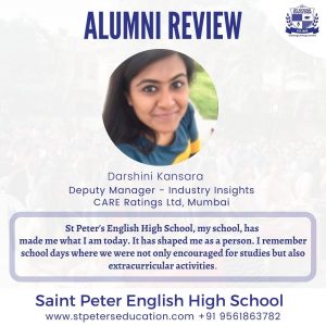 Read more about the article St Peter’s English High School, my school, has made me what I am today.