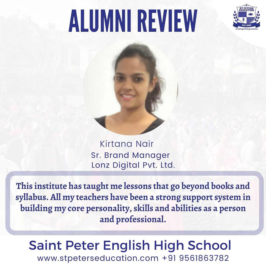 Read more about the article St. Peter English High School has been an indispensable part of my life