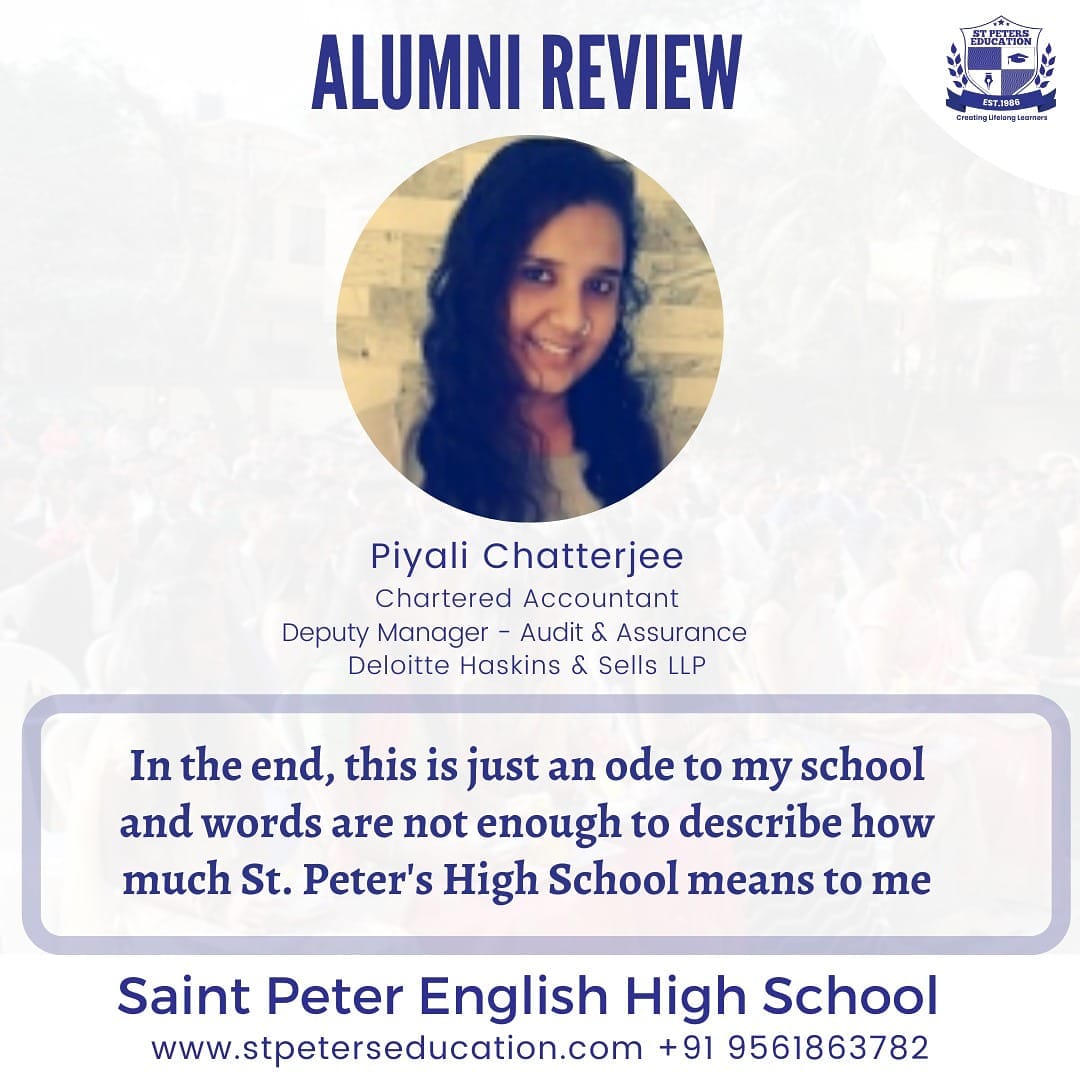 Read more about the article In the end, this is just an ode to my school and words are not enough to describe how much St. Peter’s High School means to me.