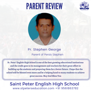 Read more about the article Pr. Stephen George Reviews St Peter English High School Vasai